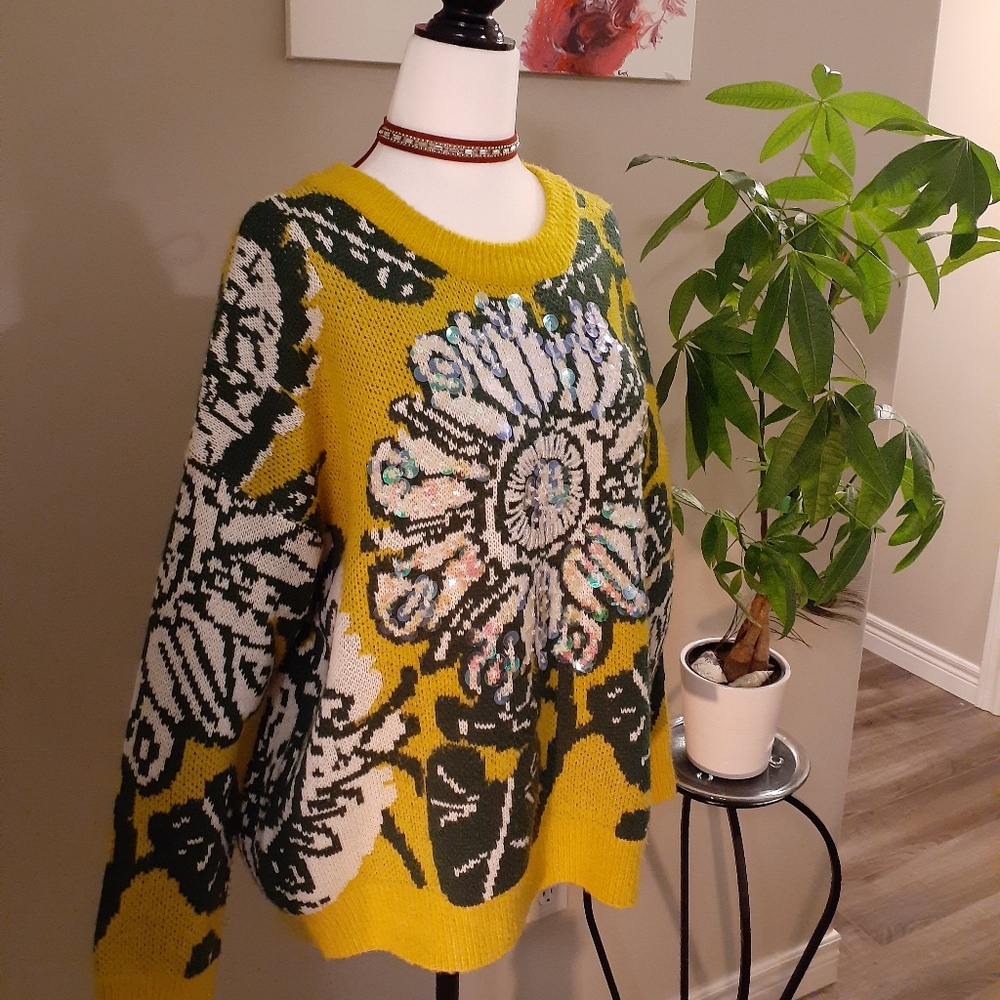 Allison New York | Festive Sequin Pullover Sweater